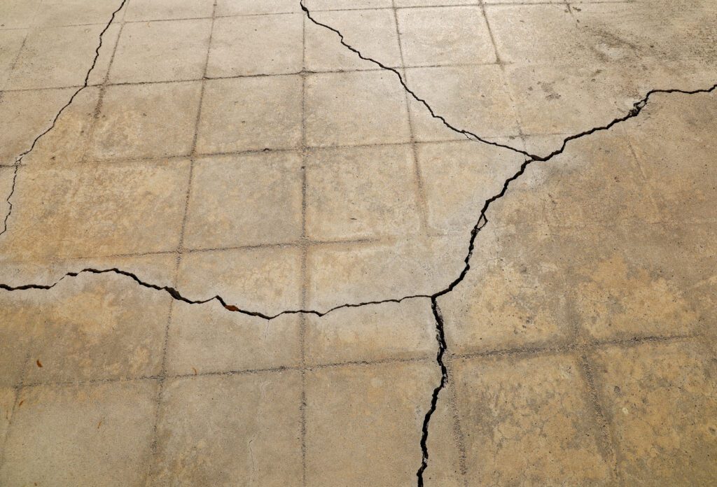 Cracked Driveway