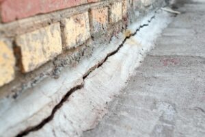 Exterior Crack in Foundation of Home