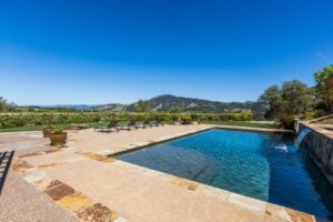 image of a pool that benefited from polyjacking for pool deck leveling