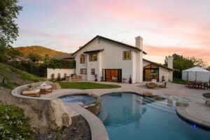 Spring Cleaning Tips - Image of a backyard of a home