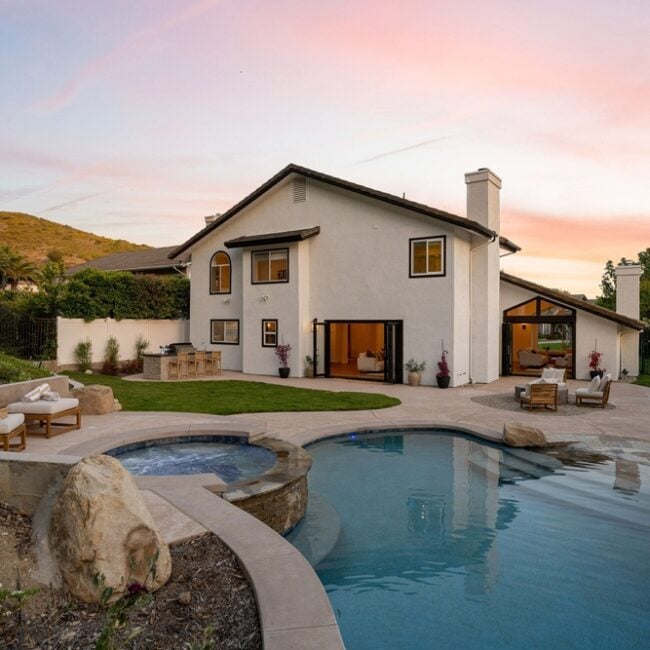 Spring Cleaning Tips - Image of a backyard of a home