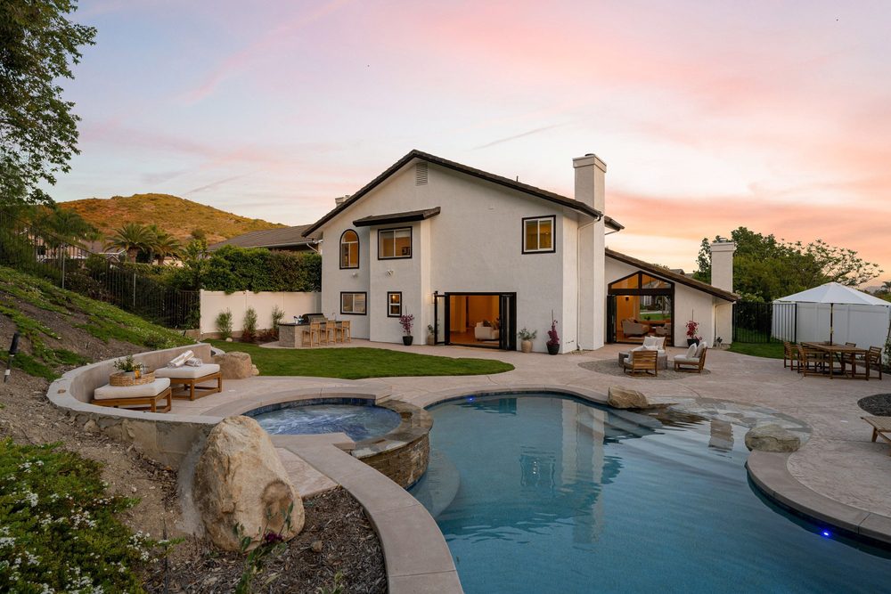 Spring Cleaning Tips - Image of a backyard of a home