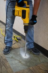 Image of a worker polyjacking