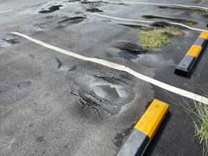 image of parking lot concrete