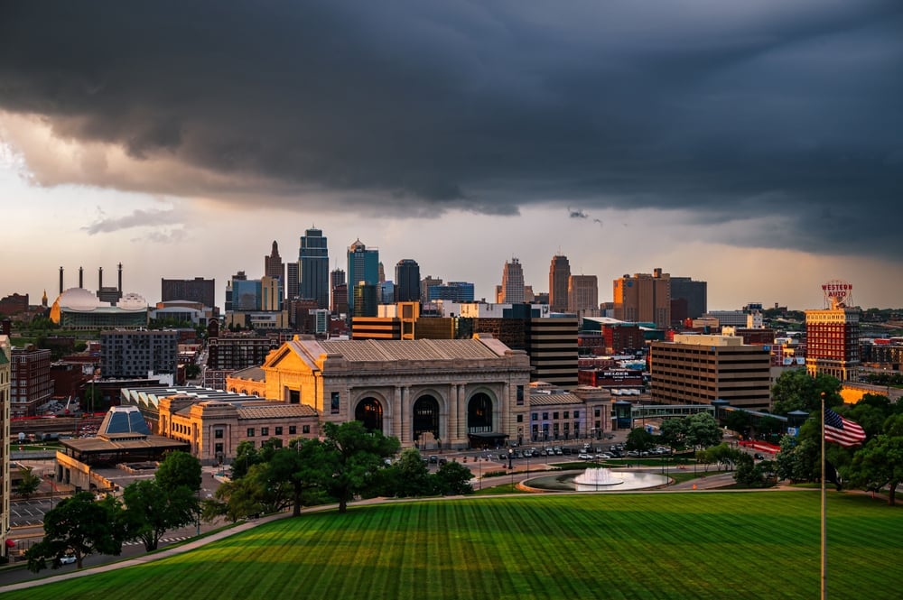 concrete leveling - storm in kansas city