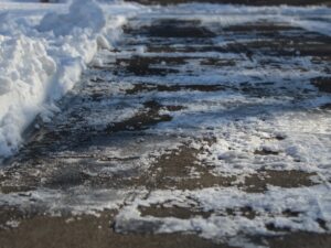 Concrete in winter