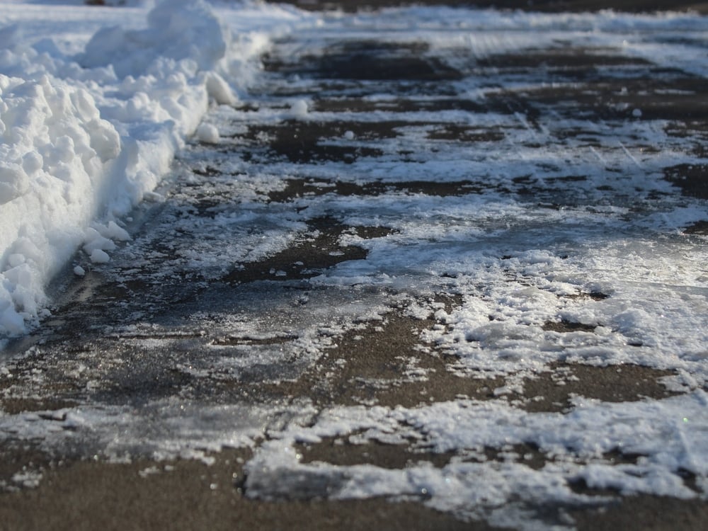 Concrete in winter